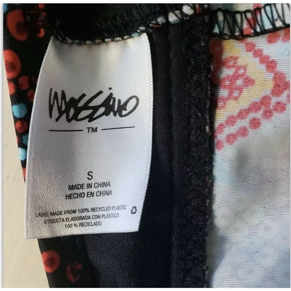 Mossimo Women Red Multicolor Printed Tankini Top Size S Halter Swimwear Beach Blue - Image 8