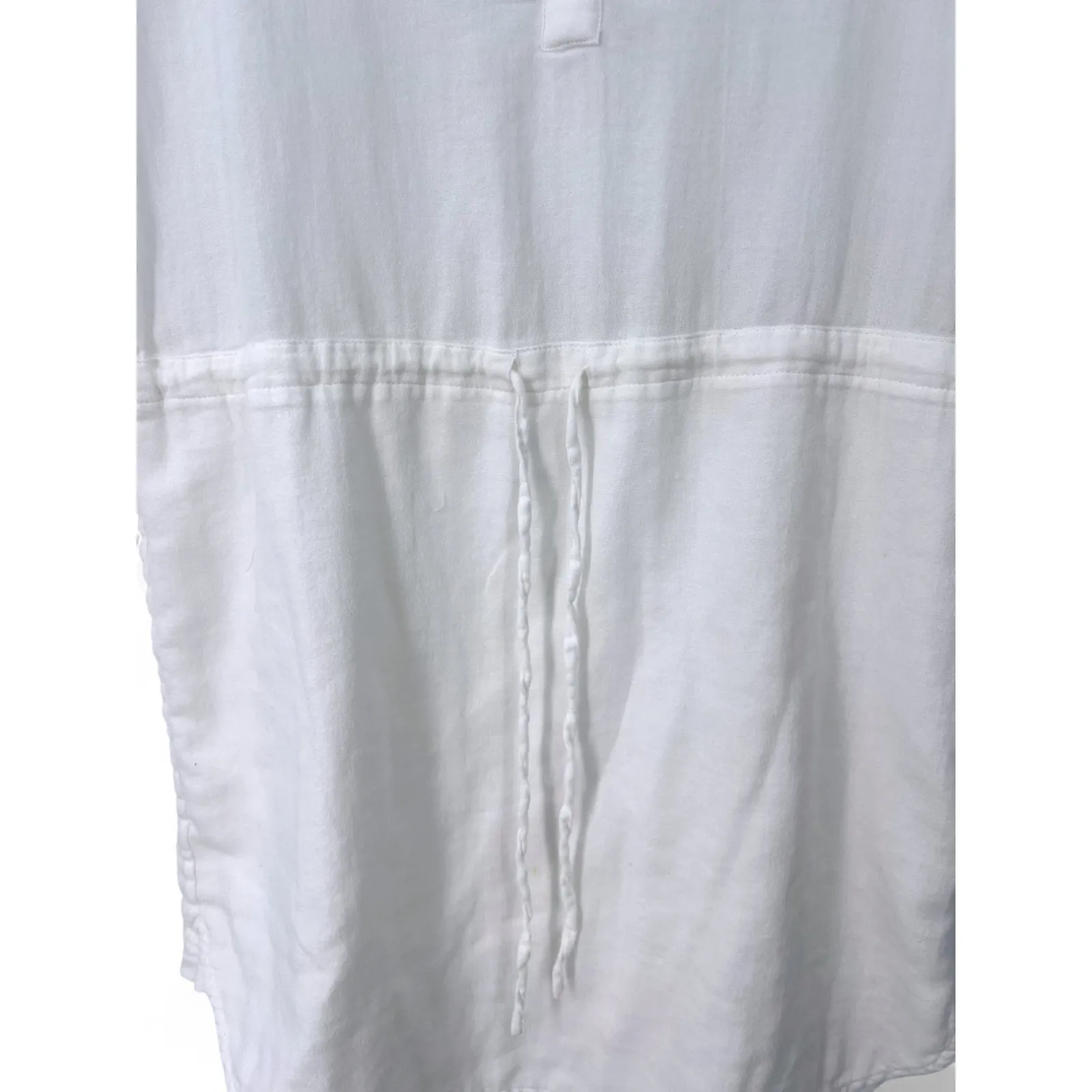 James Perse Standard 0/XS Milk White Cotton Crepe Raglan Sundress Swim Cover-Up - Image 6