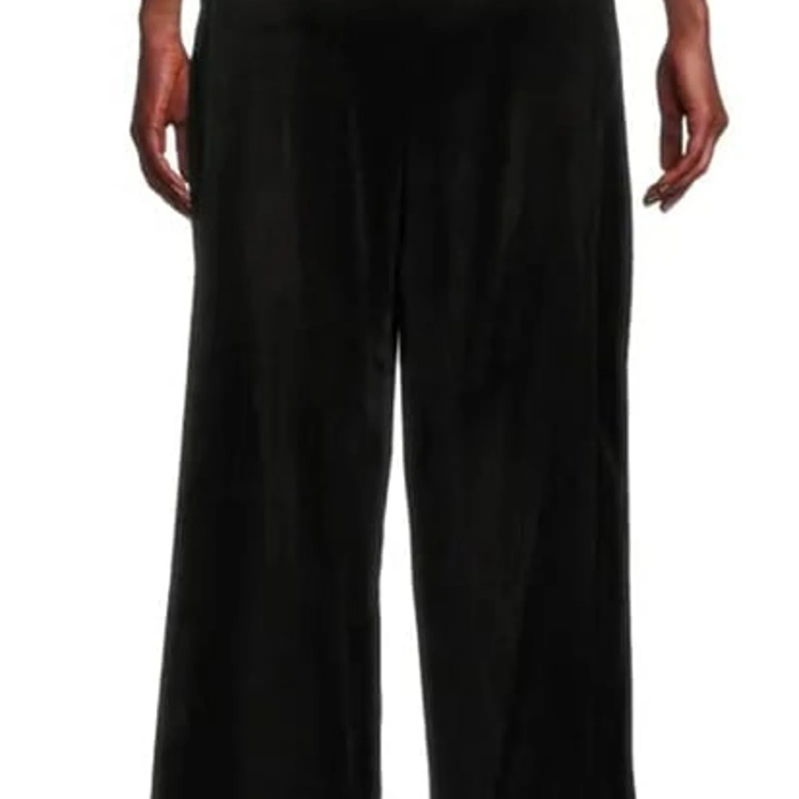 Calvin Klein Black Velour Pants - Image 4