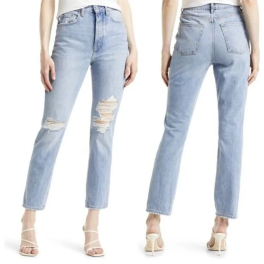 NWT Lovers + Friends Reece Ripped High Waist Straight Leg Jeans - Image 3