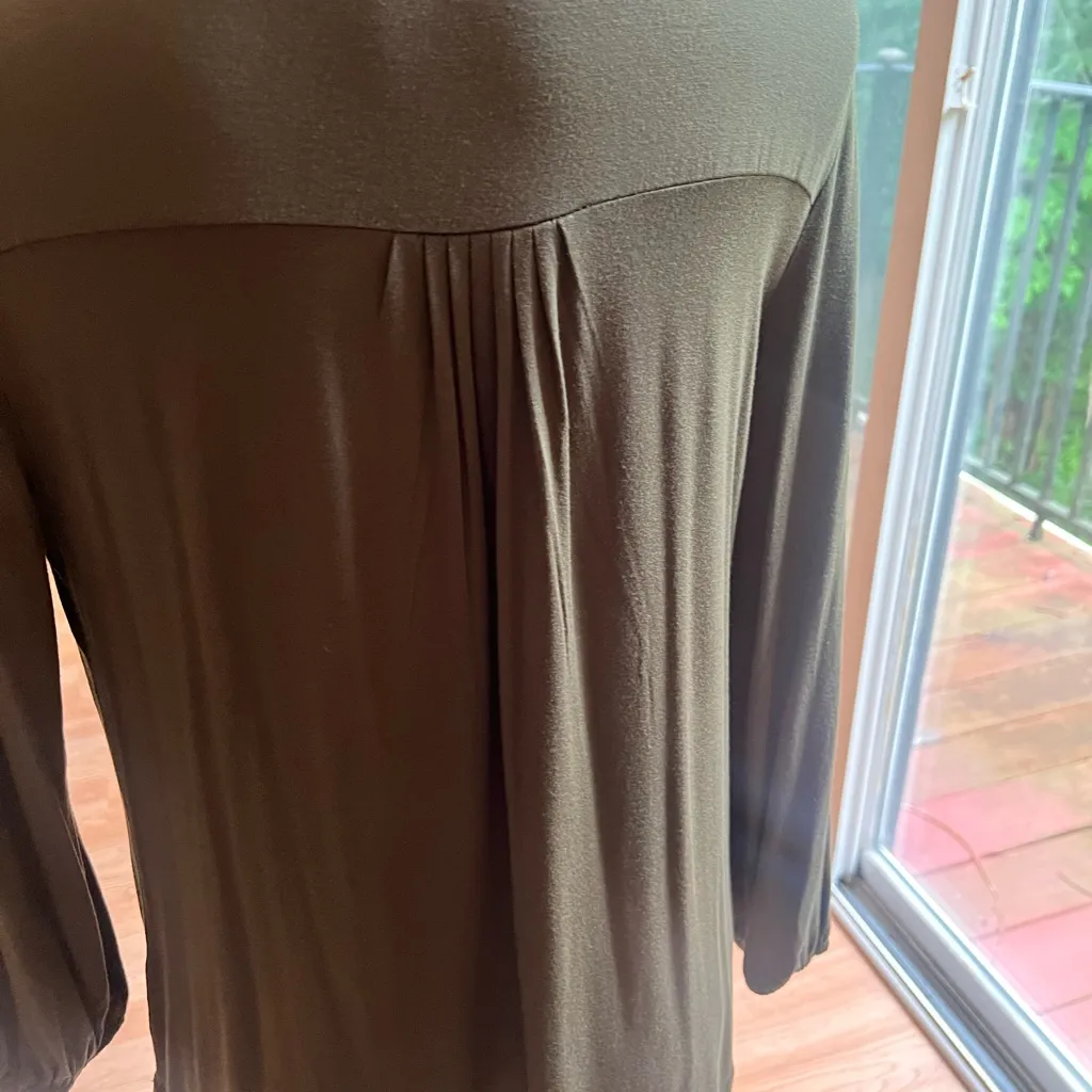 Cupio Sage Green Blouse with Tassel Tie - Image 2