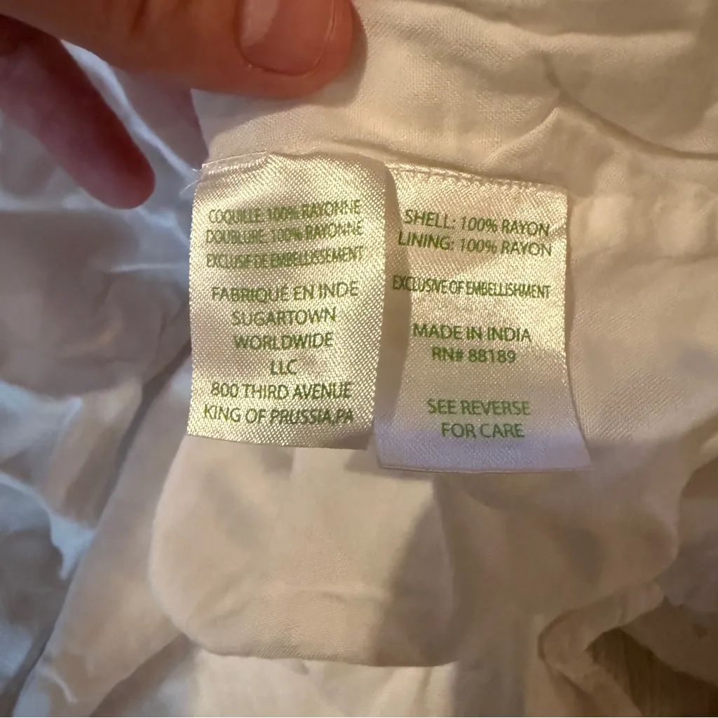 Lilly Pulitzer‎ Thalia Coverup Dress Women’s Size Small White Pink Floral Resort - Image 5