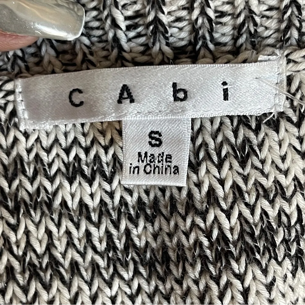 CABI | Marled Short Sleeve Knit Sweater Sz S - Image 7