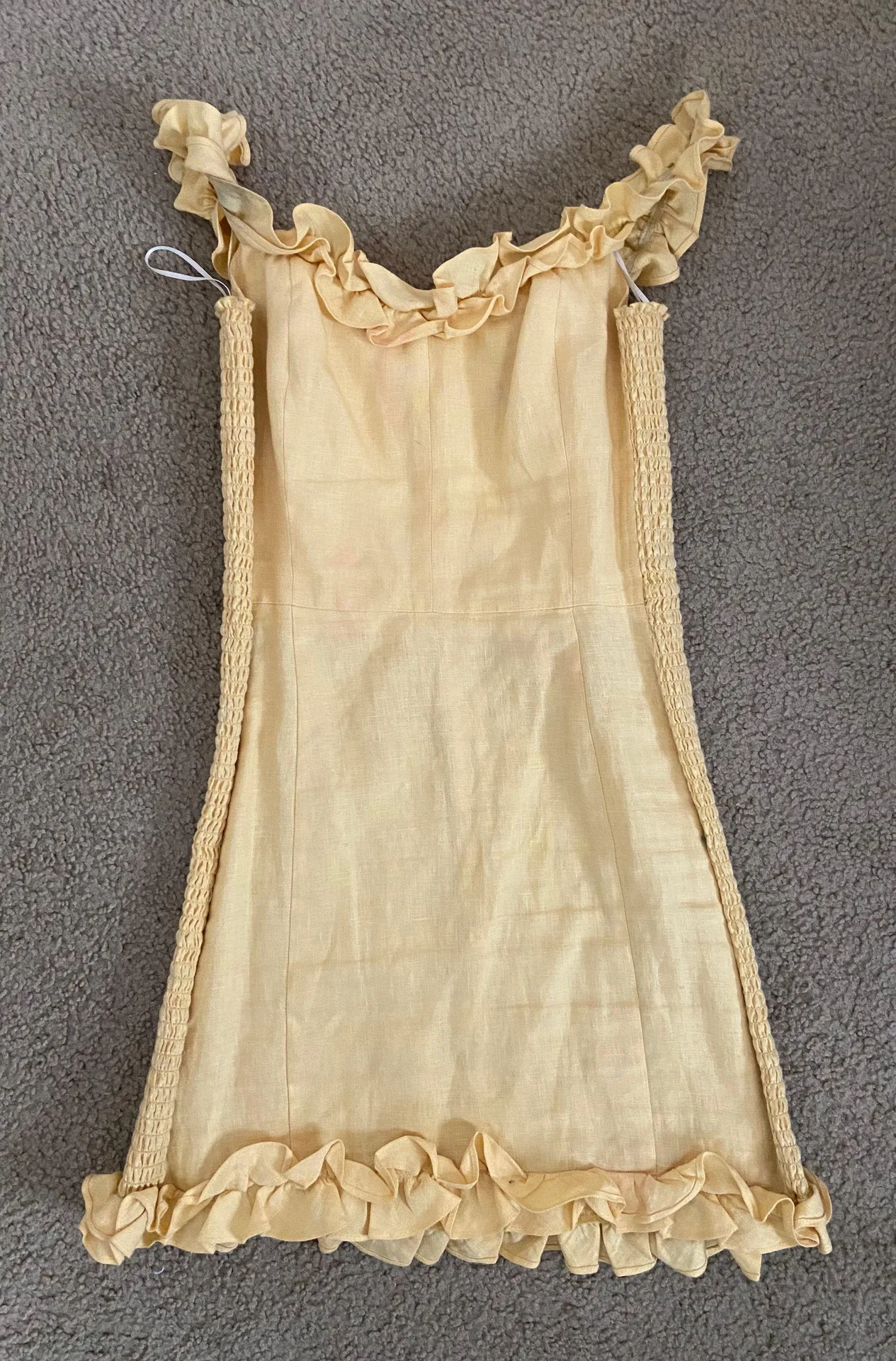 Reformation Yellow Dress - Image 3