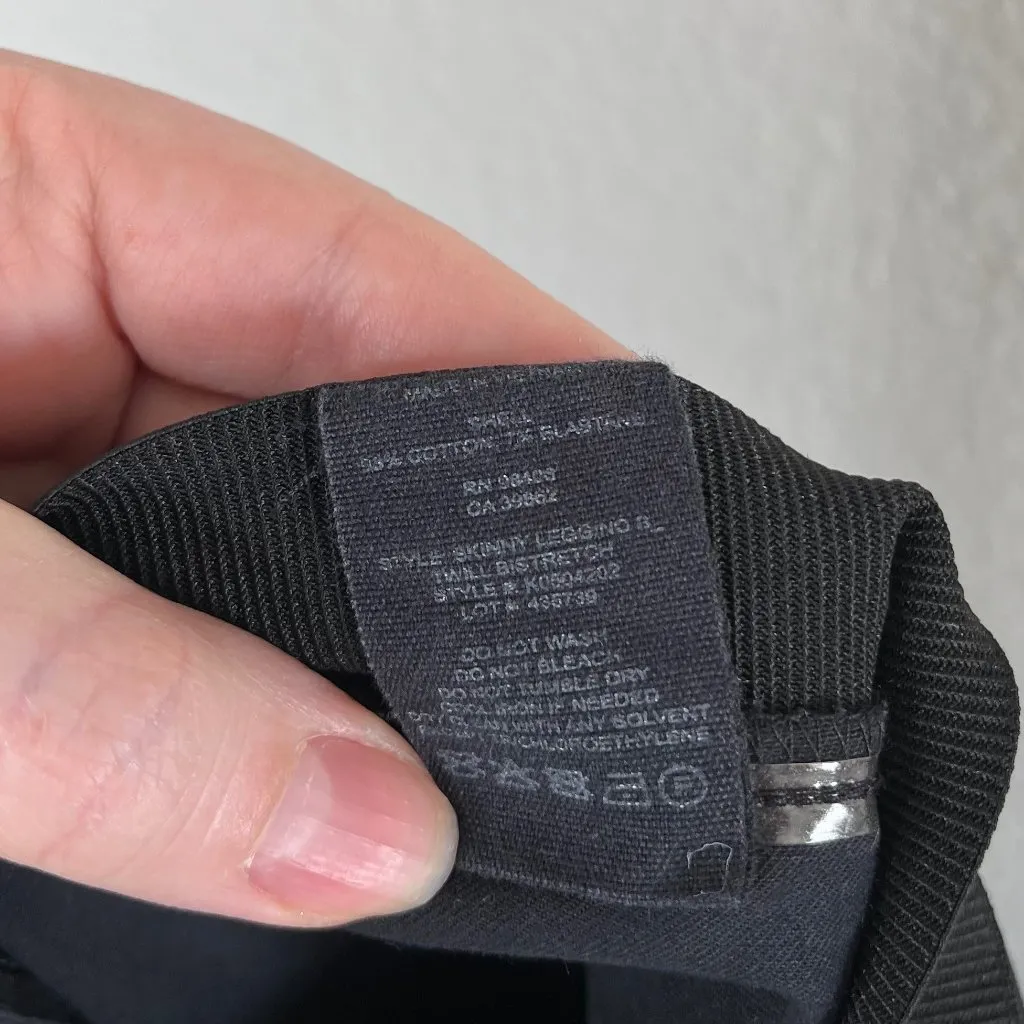 Theory Womens 10 Black Skinny Legging Side Zip Dress Pant Size 10 - Image 10