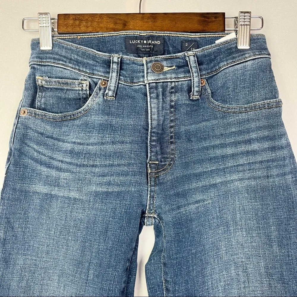 Lucky Brand Dark Wash Mid Rise Ava Skinny Ankle Jeans 2 - Image 4