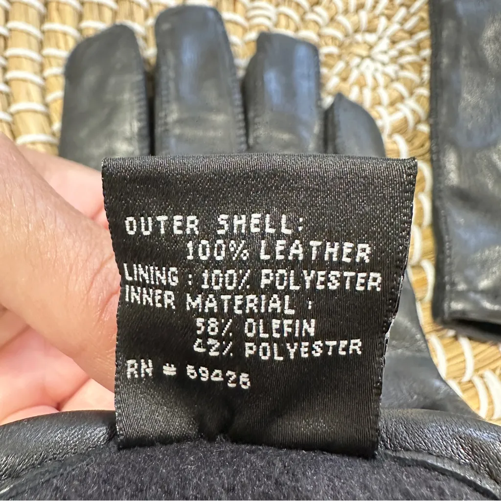 Wilson Women’s 100% Leather Gloves Thinsulate Insulation in Black Size XL - Image 9