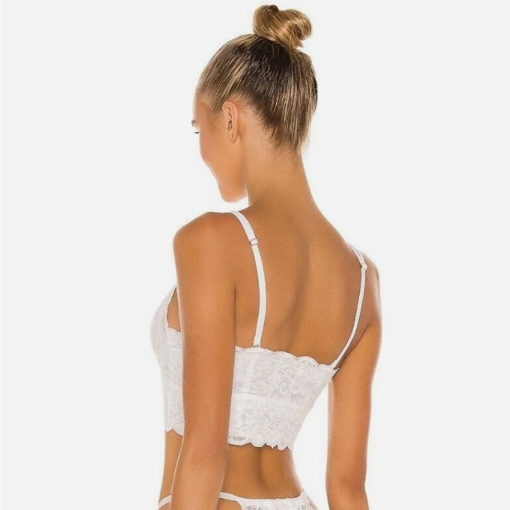 We Are HAH Smarty Lace Bralette In White - Image 3