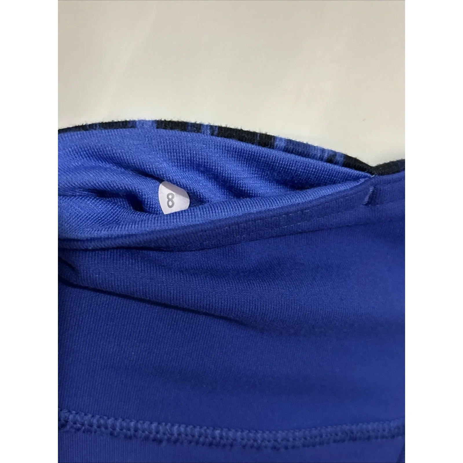 Lululemon Wunder Under Crop III Reversible Black Sapphire Blue size 8 - Image 15