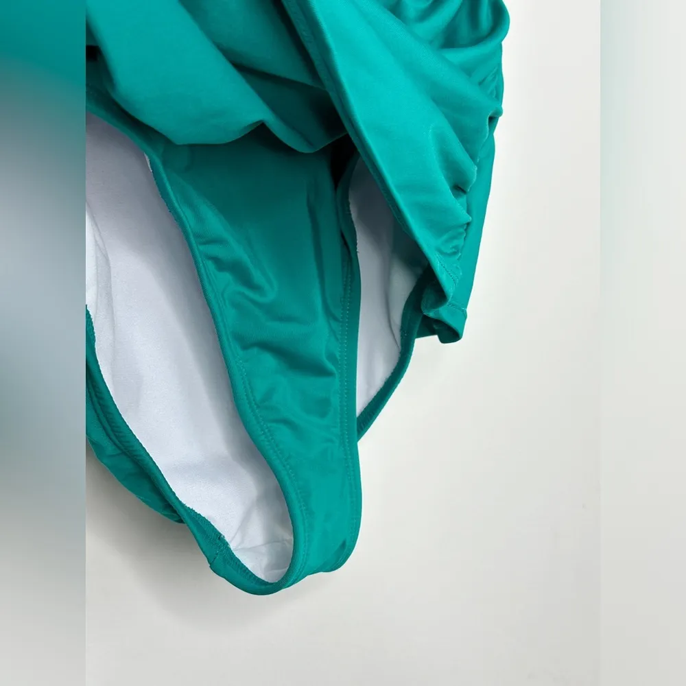 Jantzen crunched One Piece Swim with skirt Medium - Image 2