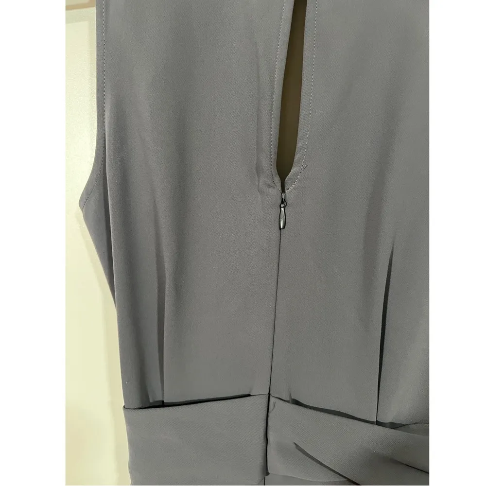 ASTR Side Tie Gray Jumpsuit Size Small with Pockets - Image 7