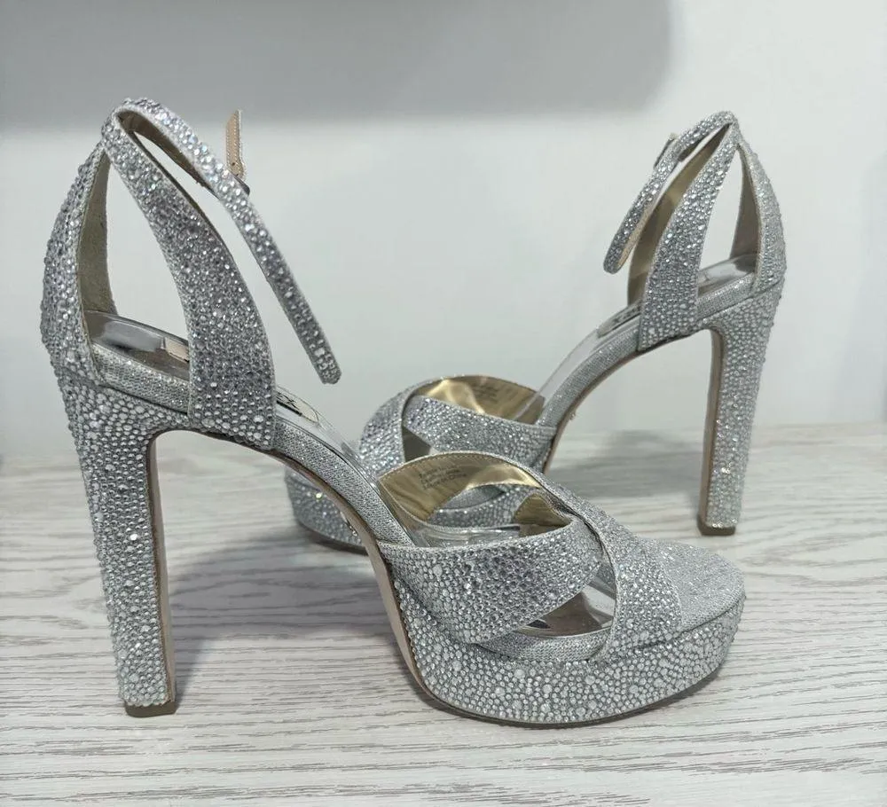 Badgley Mischka Fizzy Ankle Strap Platform Sandal (Women) 9.5 - Image 3