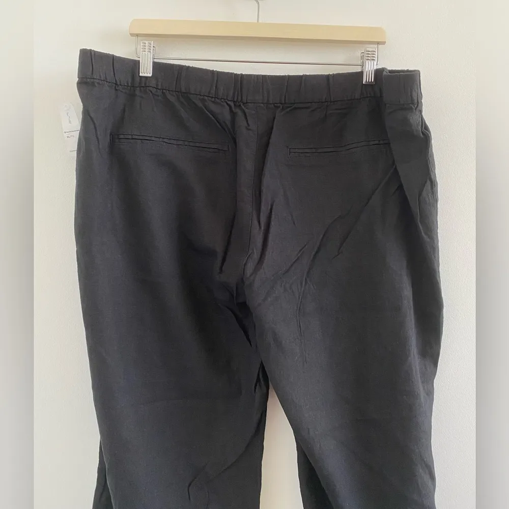 Old Navy Linen Blend Wide Leg Crop Pant In Blackjack Size XL New With Tag - Image 6