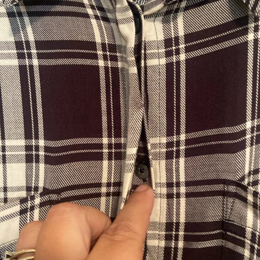 Madewell Plaid Button Down Shirt Dress - Image 4