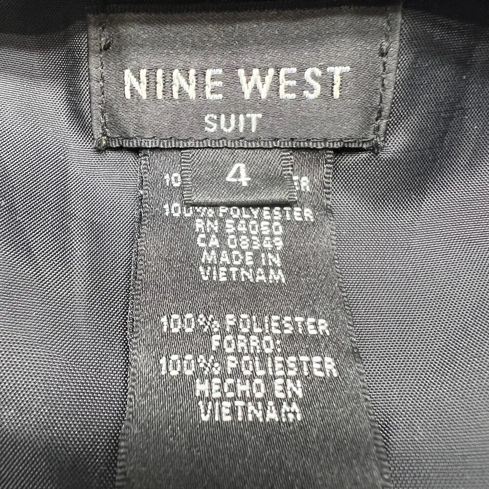 Nine West Floral Top Womens 4 Career Office Workwear Formal Party Cocktail Event - Image 2