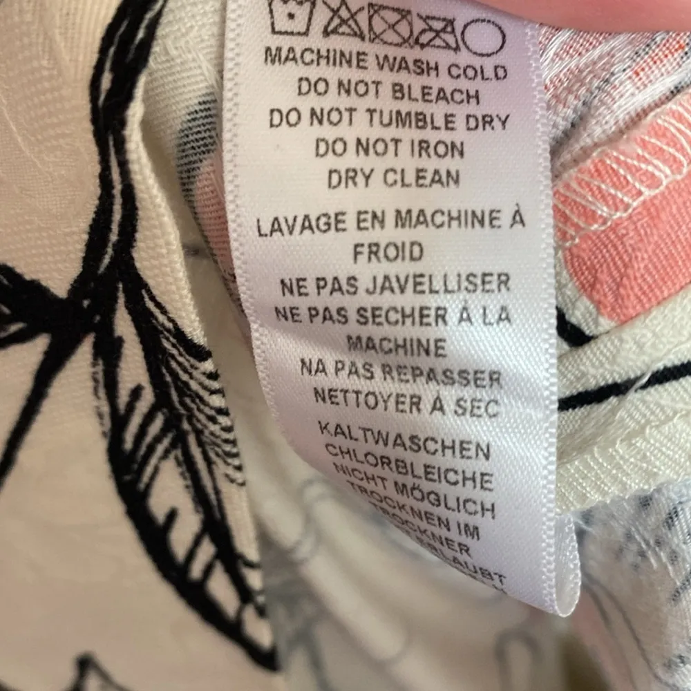 Adrianna Papell Jaquard Fit‎ & Flare A-Line Dress Floral Print Classic White - Image 11