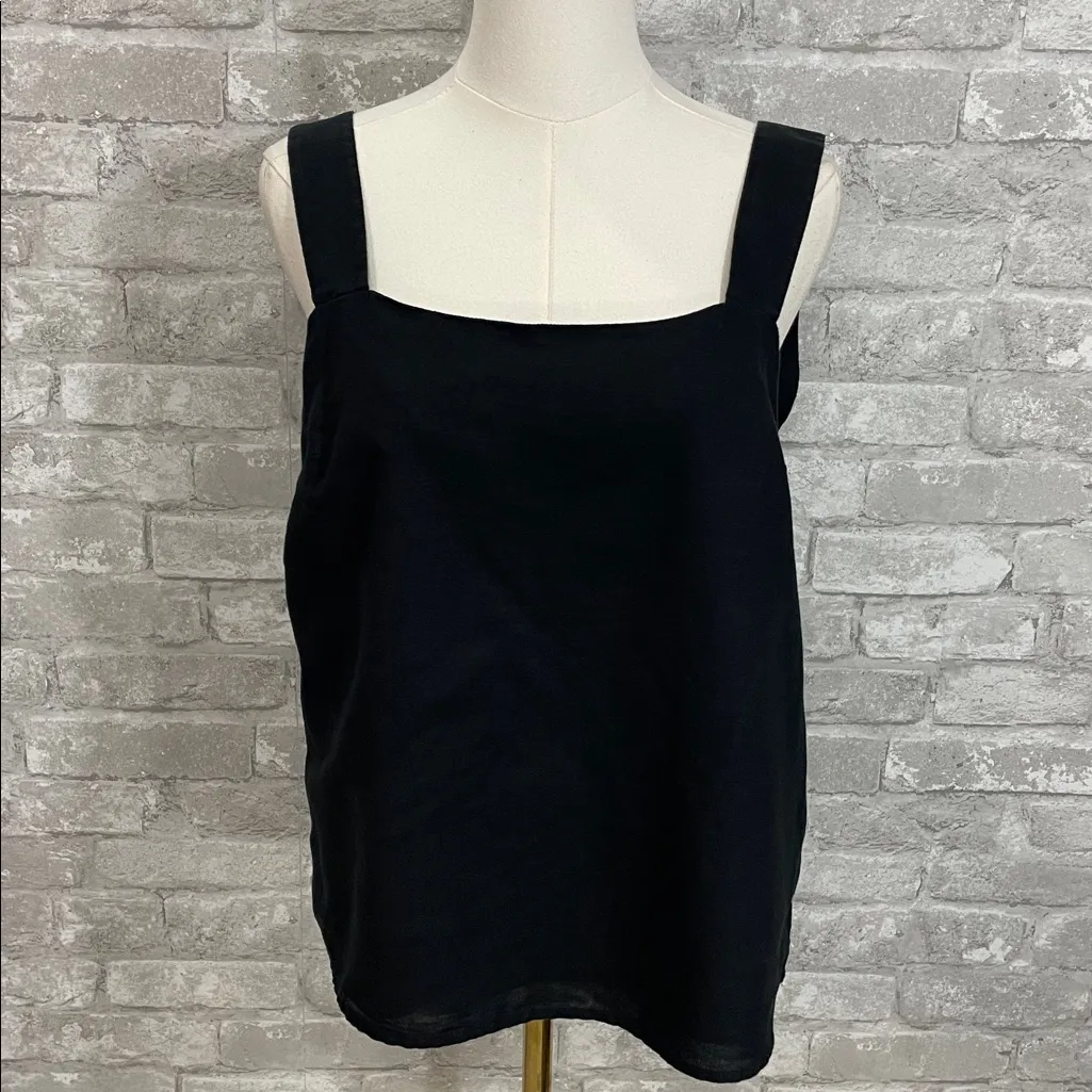 J. Crew Linen Blend Square Neck Tank Top - Image 2