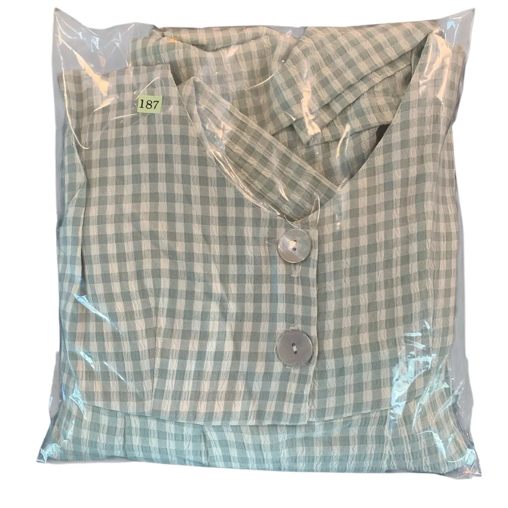 Express Green and White Checkered‎ Dress - Image 7