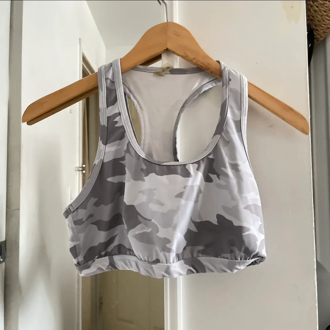 Grey Camo Sports Bra - Image 3