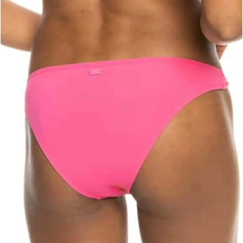 Roxy  Beach Classics Moderate Coverage Bikini Bottoms Size L Pink New With Tags - Image 2