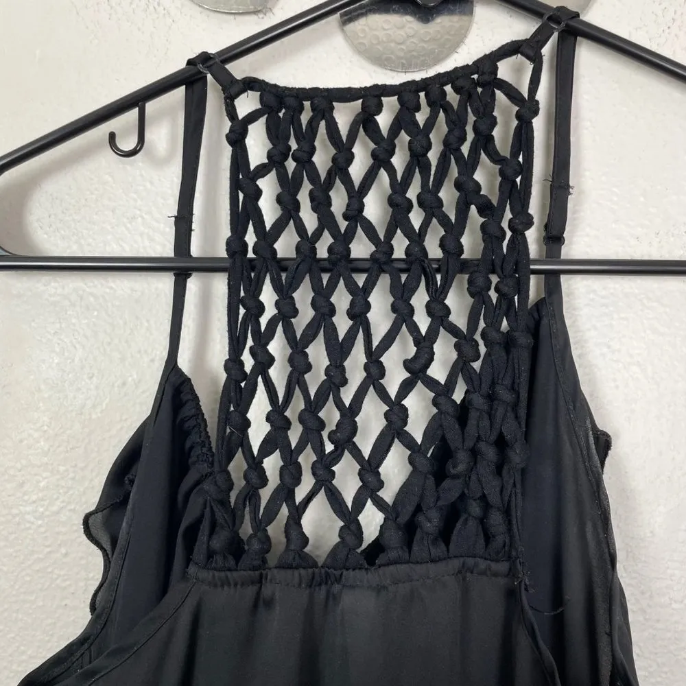 Xhilaration by Target Woman's Sz M Black Summer Beach‎ Dress Fit and Flare - Image 6