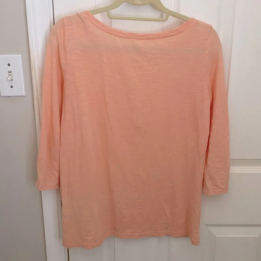 Sunwashed Bateau Boatneck 3/4 Sleeve Pocket Tee - Image 5