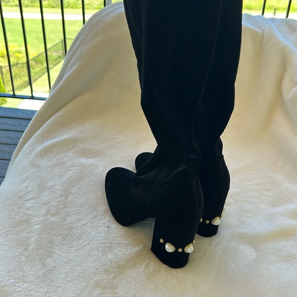 Ivanka Trump  Tamir Knee High Black Boots - Image 2