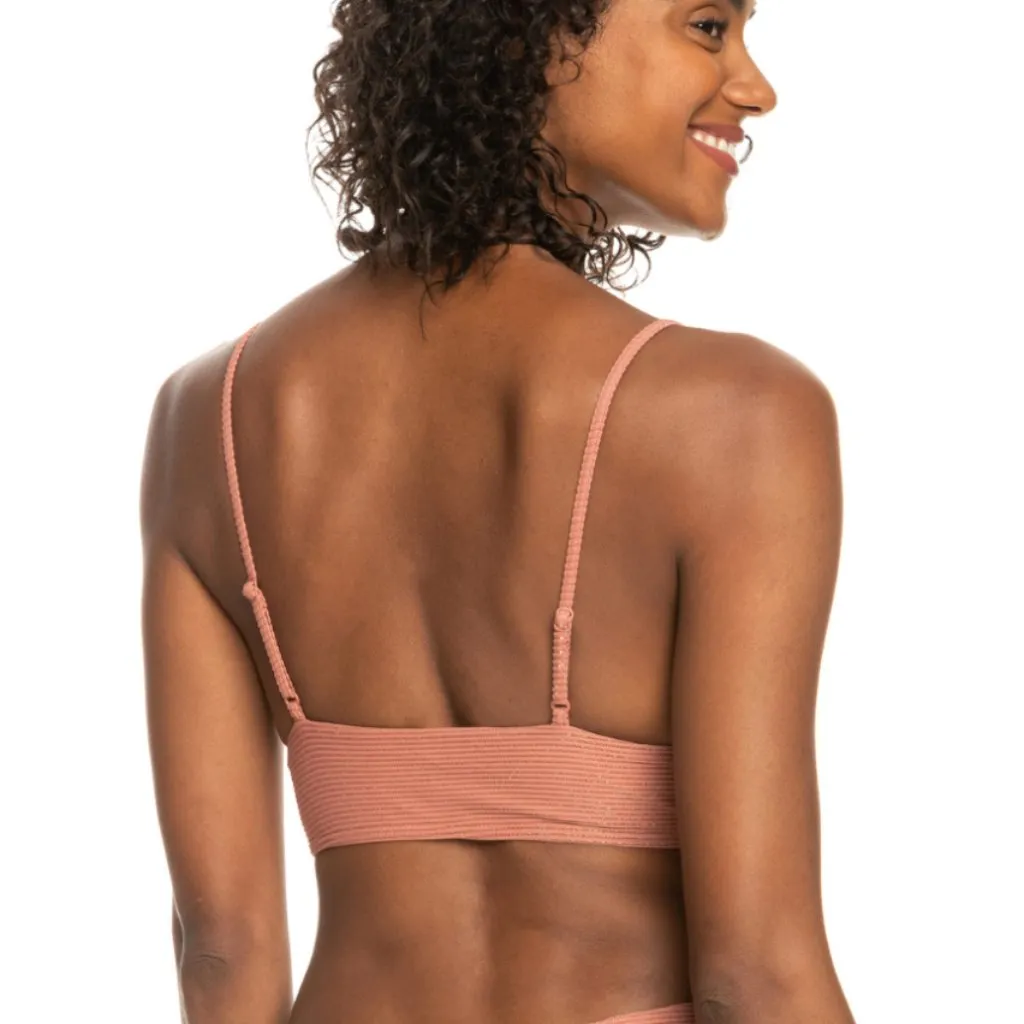 Roxy Coconut Crew Tank Cedarwood Color Bikini Top NWT - Image 2