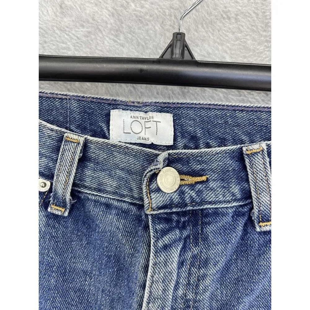 Ann Taylor LOFT Women's Slimfit Size 8P Jeans Medium Wash Petite Blue Denim - Image 8