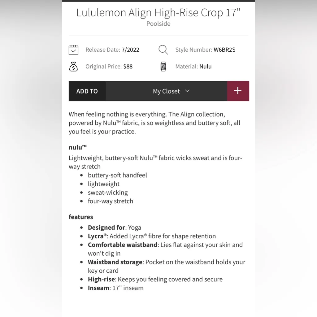 Lululemon Align Leggings with 17” inseam- EUC - Image 4