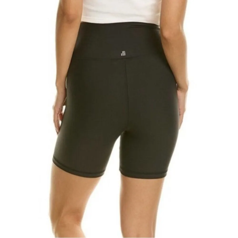 WeWoreWhat Lace Up Biker Short Size XL Solid Black Athleisure - Image 5