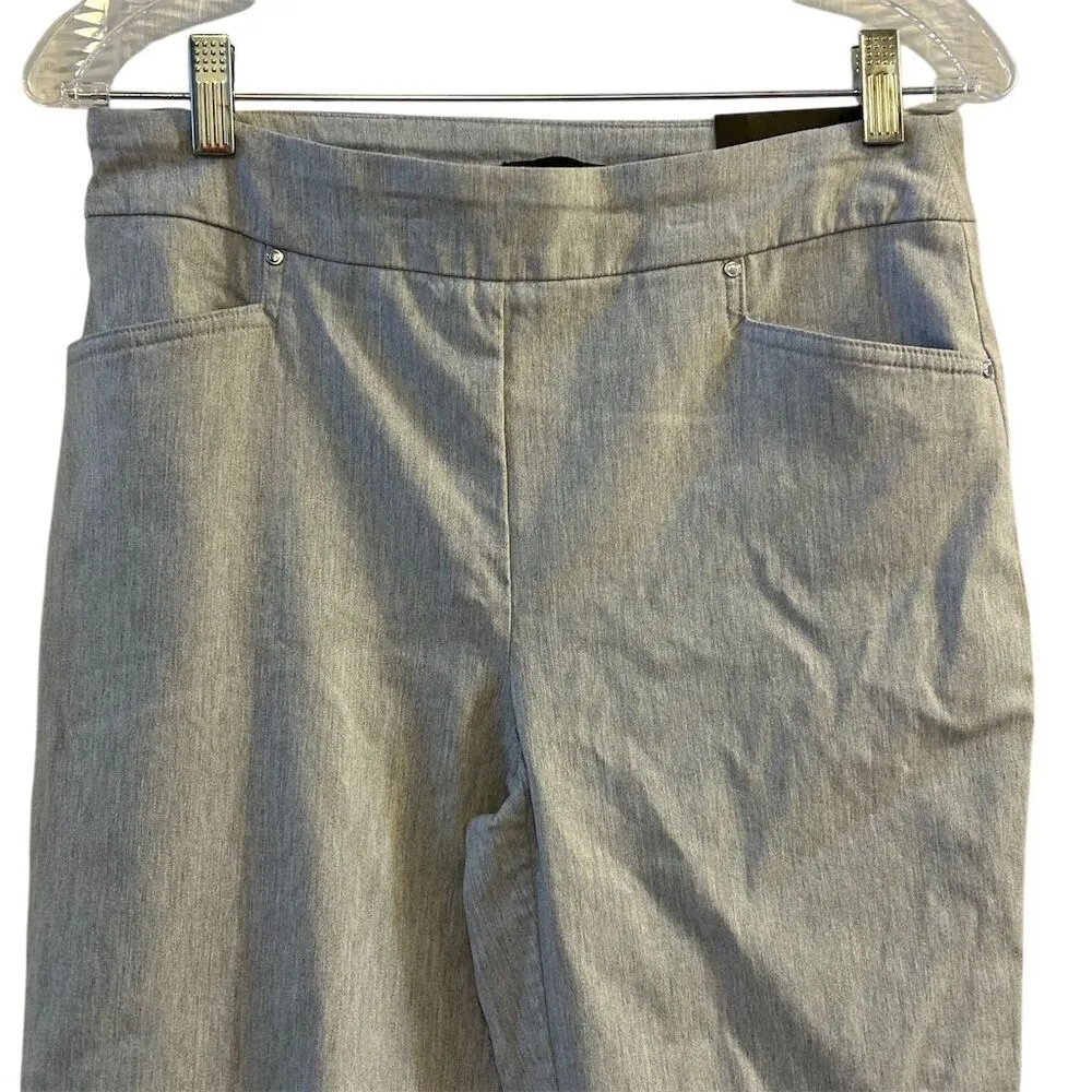 Hilary Radley Women's Slim Leg Gray Dress Pants Size M Workwear - Image 4