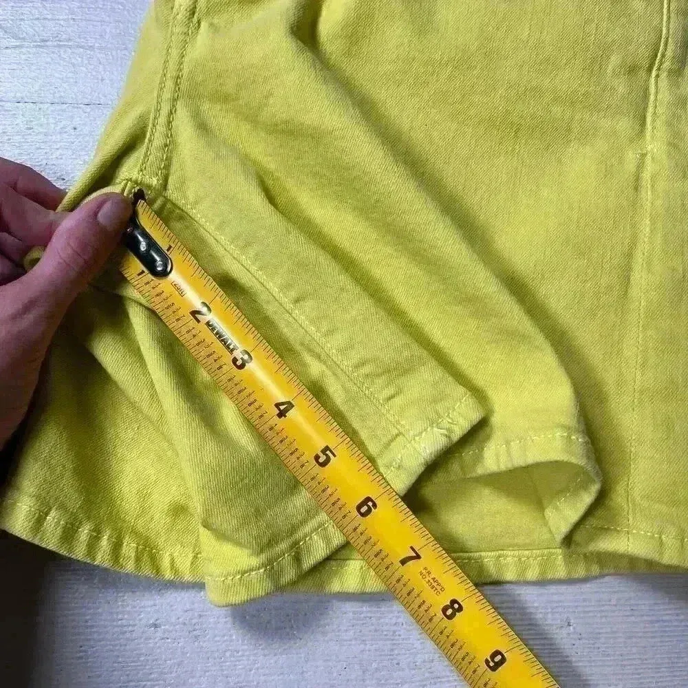 Pilcro And The Letterpress Anthropologie Stet Jean Shorts Yellow Denim Womens 30 - Image 3