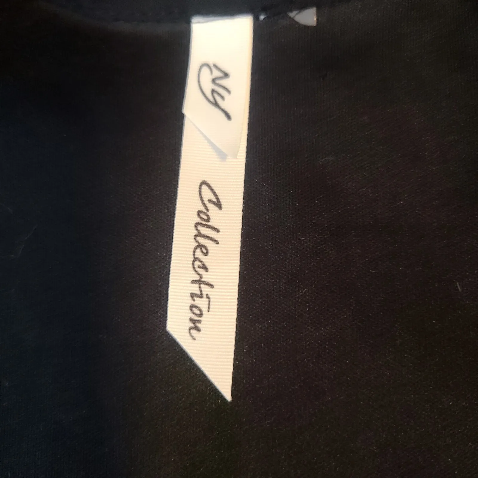 NY Collection Maxi Dress Sleeveless Collared Tiered Ruffle Womens Black - Image 7