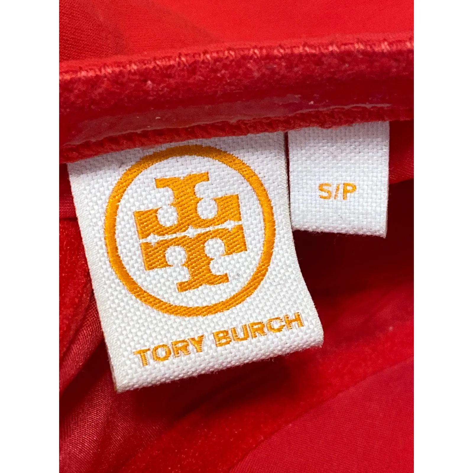 Tory Burch Red Halter Sleeveless Sweetheart One Piece Swimsuit Swimwear Size S - Image 3