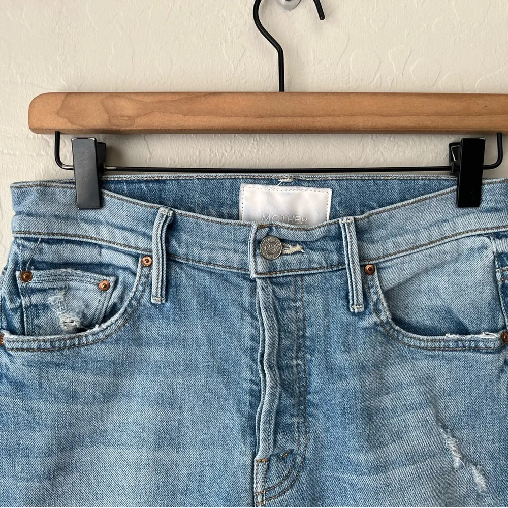 MOTHER superior THE STINGER FLOOD jeans High as The Heavens 26 Blue - Image 9