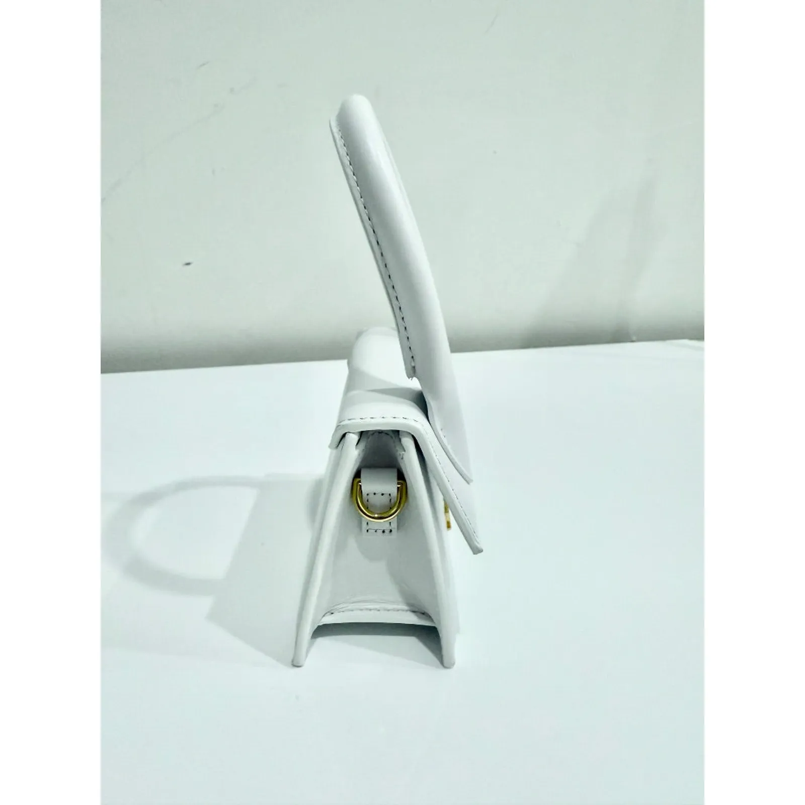 NWOT Jacquemus Le Chiquito Leather Top Handle Bag White Mini - Image 3