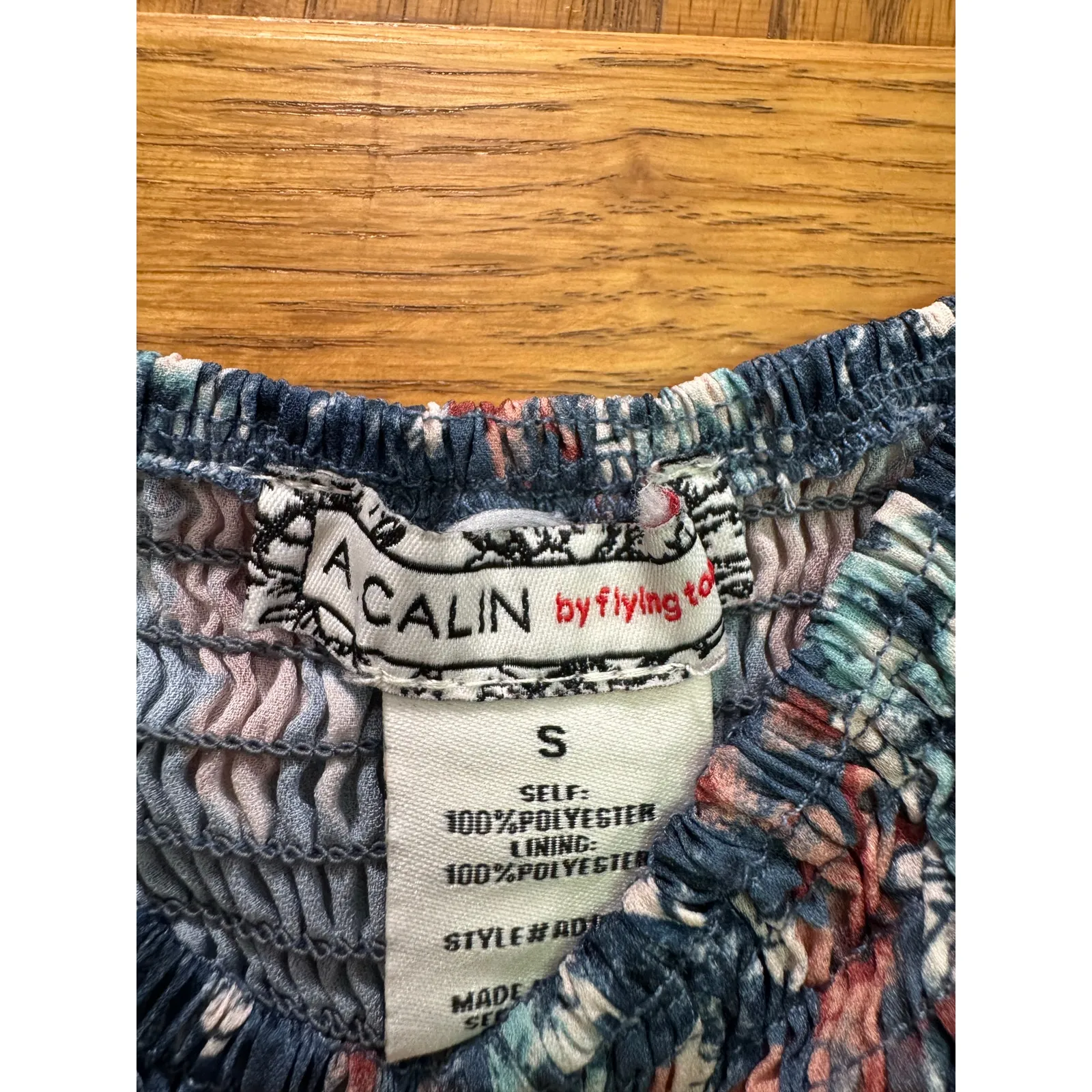 A. Calin by Flying Tomato super cute floral dress long‎ sleeve Blue - Image 2