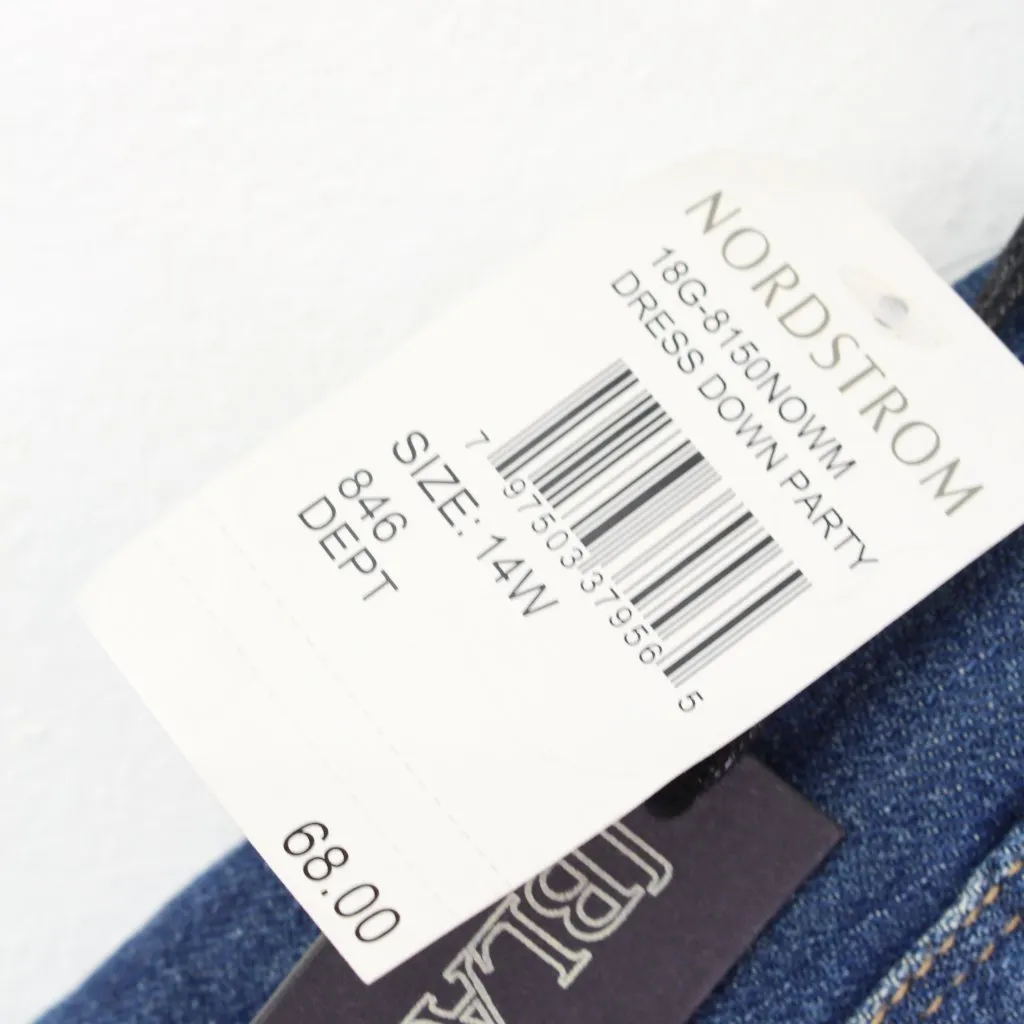 Blank‎ NYC The Fulton Roll Up Jean Short Size 14W - Image 5