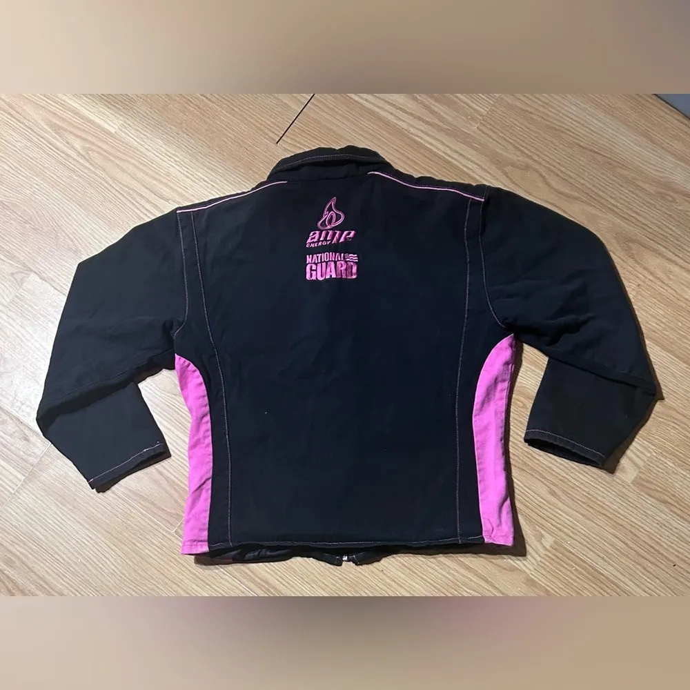 Hendrick Motorsports Dale Jr Black & Pink nascar official jacket ladies Medium - Image 8