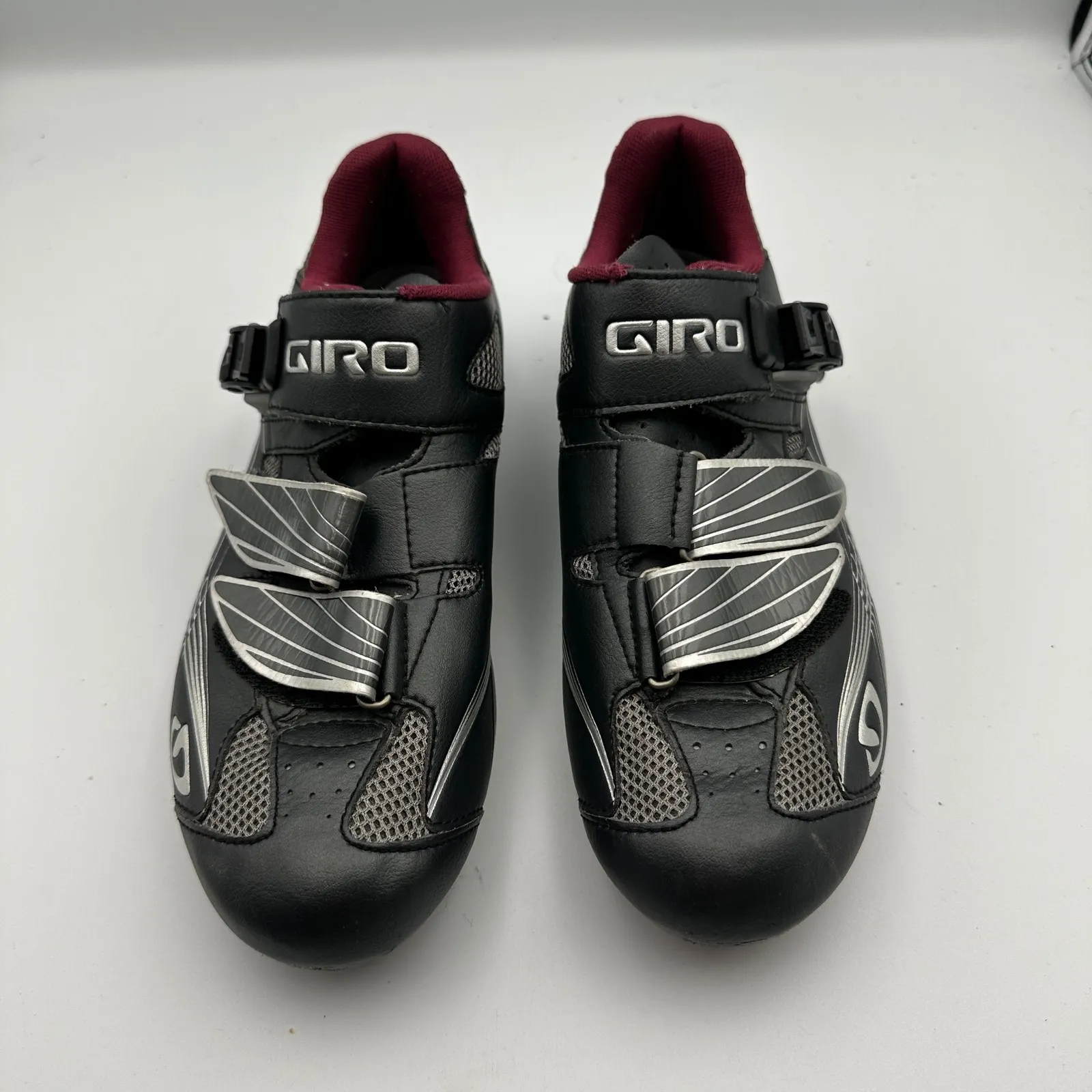 Giro Solara Women's EU 40 US 8.25 Cycling Shoes Road Bike‎ Black Maroon Size 8.5 - Image 2
