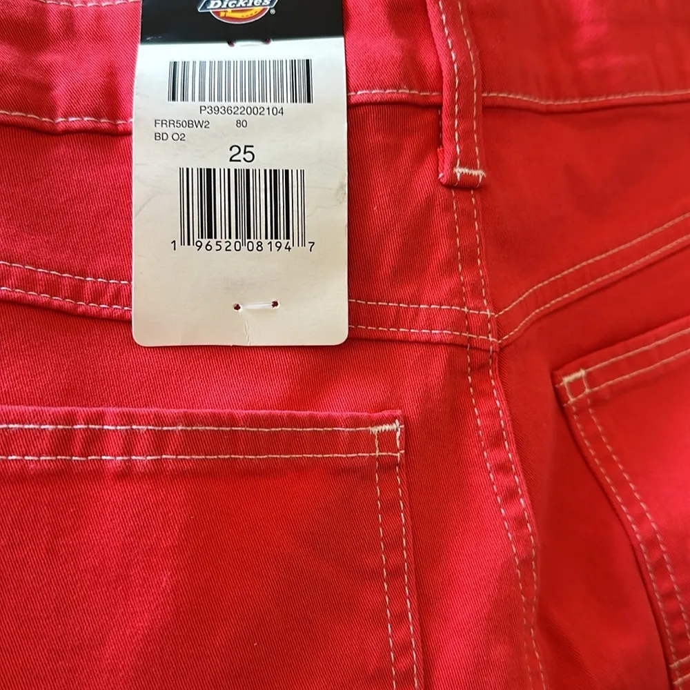 NWT Dickie's Women's Carpenter Shorts, 3" In Color Bittersweet - Image 10