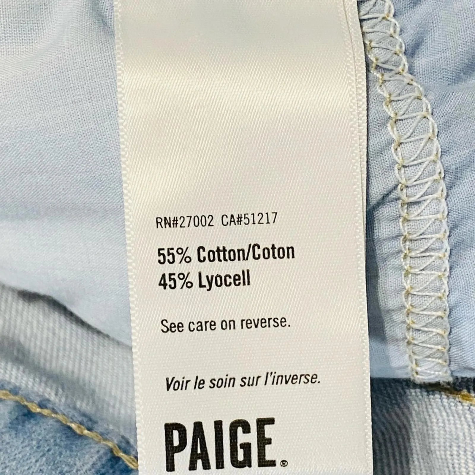 Paige Parisun Pleated Trouser Cuff Denim Jeans Stretch Women's Size 27 - Image 7