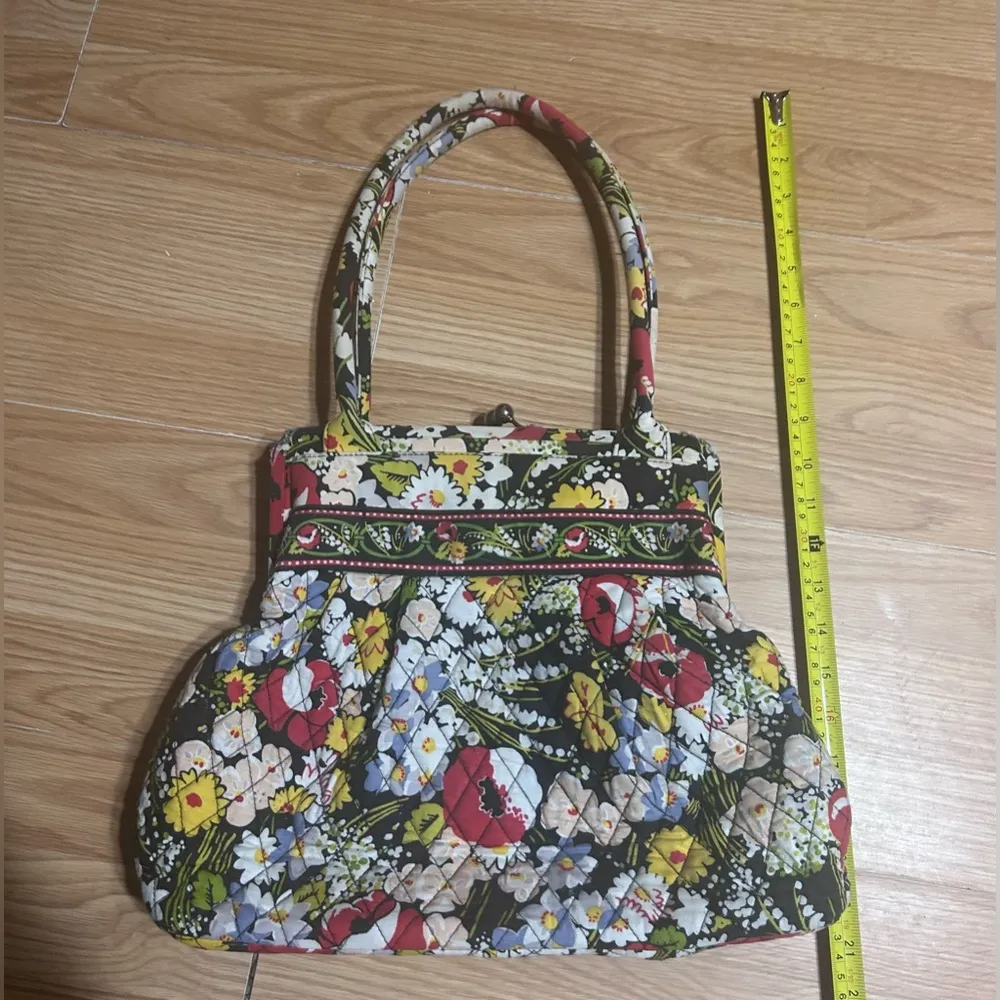 Vintage style Vera Bradley Quilted Alice Poppy Field Floral Handbag Purse - Image 12