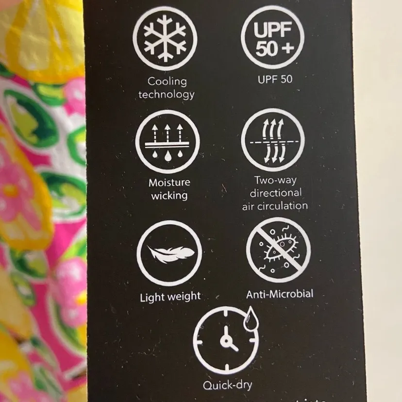 IBkul athletic top lemon novelty print long sleeve 1/4 zip up women small NWT Yellow - Image 9