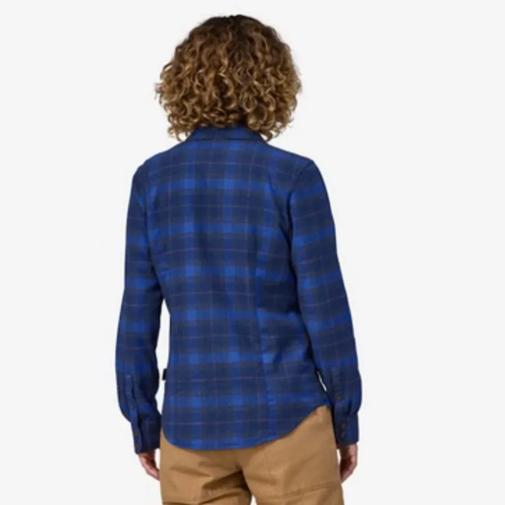 Patagonia Long-Sleeve Midweight Fjord Flannel Shirt Navy XS - Image 2