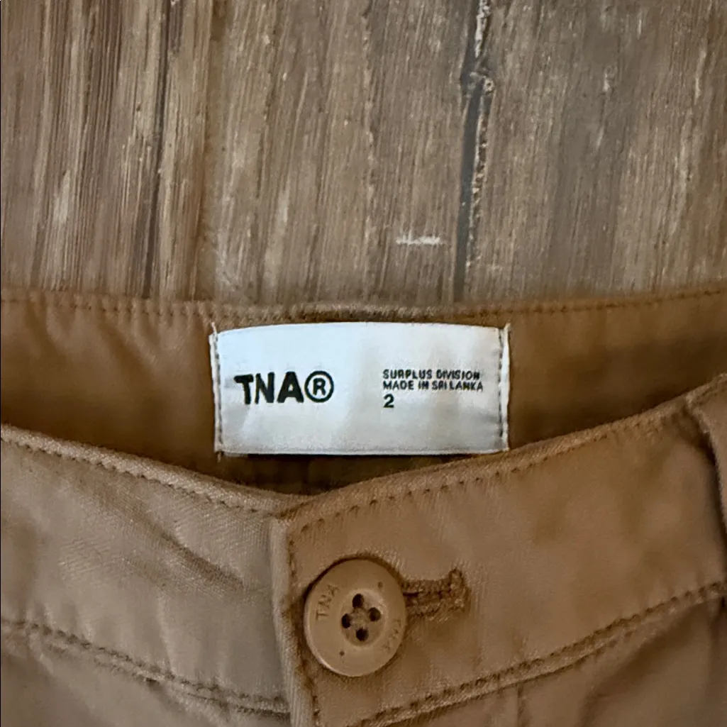 Aritzia TNA New Supply Cargo Pants Tan Size 2 - Image 3