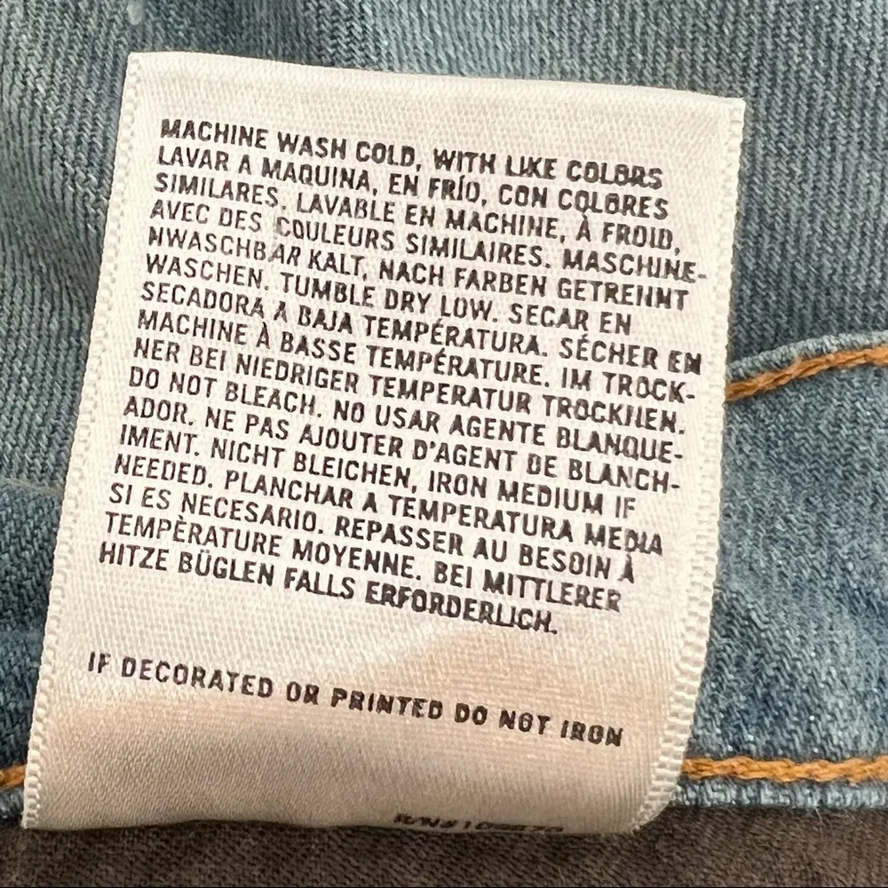 Citizens of Humanity Citizen of Humanity Wide Leg Jeans Light Wash Denim Embroidery Size 30 - Image 10