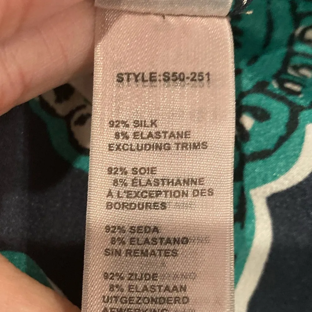 Stella McCartney poppy snoozing stretch silk green & blue paisley print camisole - Image 6