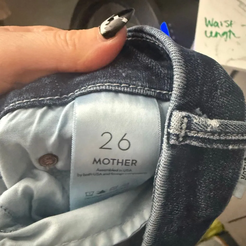 Mother Women’s 26 The Looker Here Kitty Kitty Jeans Blue - Image 7